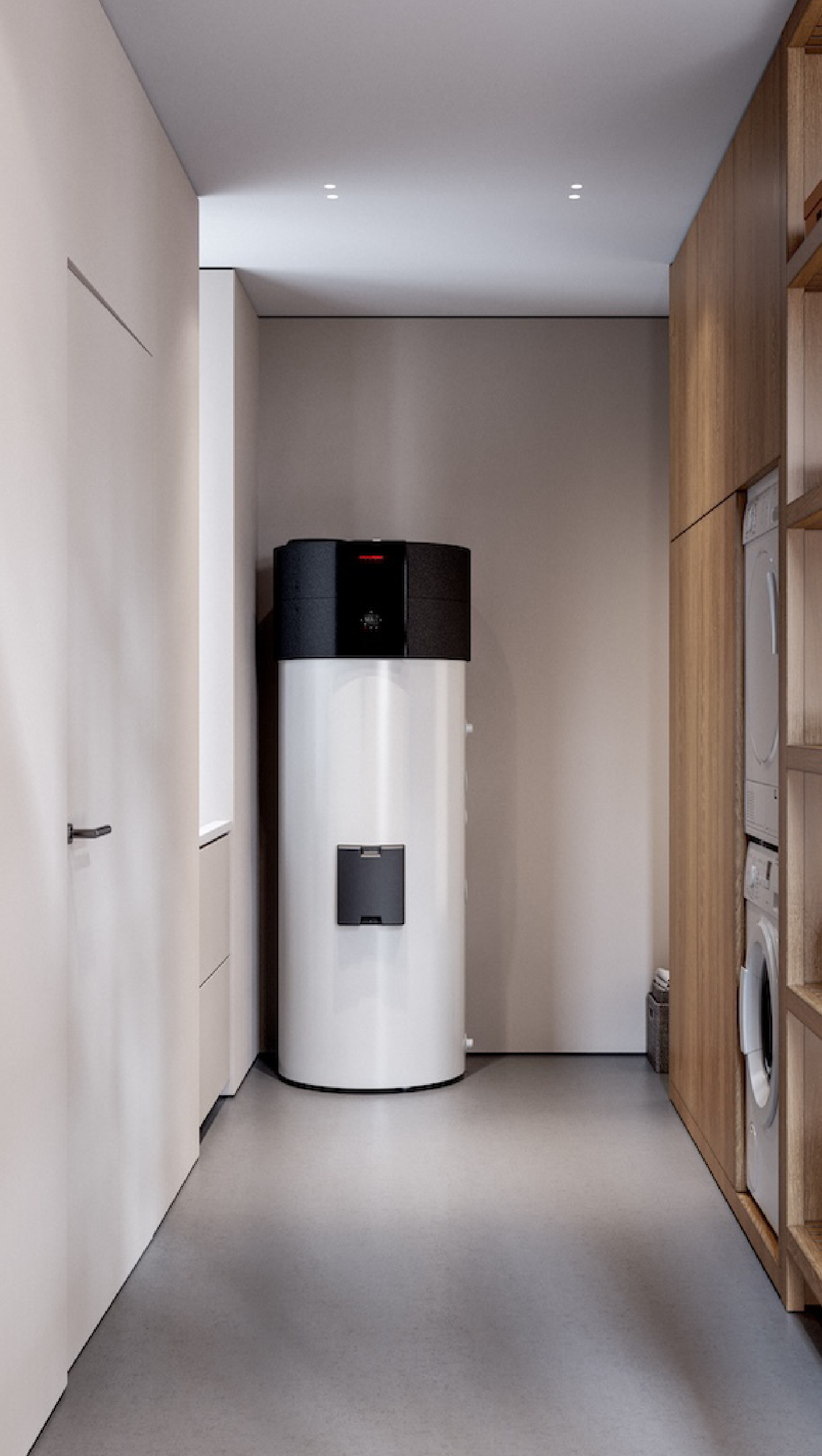 Slim water verwarmen met warmte uit de lucht